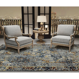 Amer Rugs Bristol Elegant Hand-knotted Area Rug With Persian-inspired Design For Luxurious Home Décor Blue Wool Brs461215