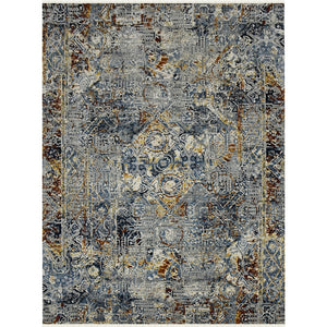 Amer Rugs Bristol Elegant Hand-knotted Area Rug With Persian-inspired Design For Luxurious Home Décor Blue Wool Brs461215