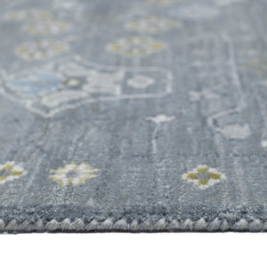 Amer Rugs Bristol Hand-knotted Area Rug – Luxurious New Zealand Wool With Persian-inspired Design For Elegance Santas Gray Wool Brs50912