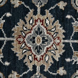 Amer Rugs Bristol Elegant Hand-knotted Area Rug With Persian-inspired Design For Luxurious Home Décor Blue Sapphire Wool Brs551215