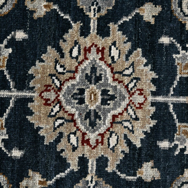 Amer Rugs Bristol Elegant Hand-knotted Area Rug With Persian-inspired Design For Luxurious Home Décor Blue Sapphire Wool Brs551215