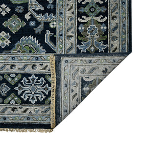 Amer Rugs Bristol Elegant Hand-knotted Area Rug With Persian-inspired Design For Luxurious Home Décor Blue Sapphire Wool Brs90912