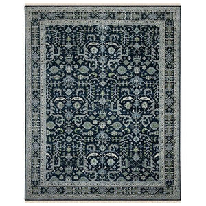 Amer Rugs Bristol Elegant Hand-knotted Area Rug With Persian-inspired Design For Luxurious Home Décor Blue Sapphire Wool Brs90912
