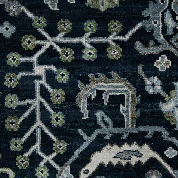 Amer Rugs Bristol Elegant Hand-knotted Area Rug With Persian-inspired Design For Luxurious Home Décor Blue Sapphire Wool Brs90912