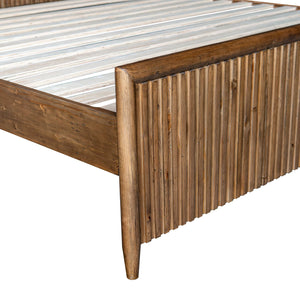 Lh Imports Britanica King Bed - Rustic Elegance With Contemporary Flair, Sustainably Crafted Pine Design Brown Full Product In Fsc Reclaimed Pine Brt001k