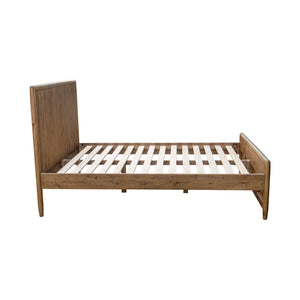 Lh Imports Britanica King Bed - Rustic Elegance With Contemporary Flair, Sustainably Crafted Pine Design Brown Full Product In Fsc Reclaimed Pine Brt001k