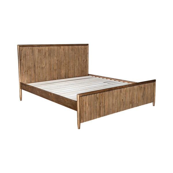 Lh Imports Britanica King Bed - Rustic Elegance With Contemporary Flair, Sustainably Crafted Pine Design Brown Full Product In Fsc Reclaimed Pine Brt001k