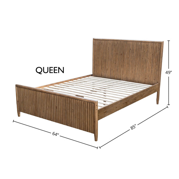 Lh Imports Britanica King Bed - Rustic Elegance With Contemporary Flair, Sustainably Crafted Pine Design Brown Full Product In Fsc Reclaimed Pine Brt001q