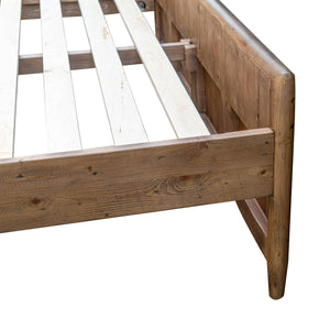 Lh Imports Britanica King Bed - Rustic Elegance With Contemporary Flair, Sustainably Crafted Pine Design Brown Full Product In Fsc Reclaimed Pine Brt001q