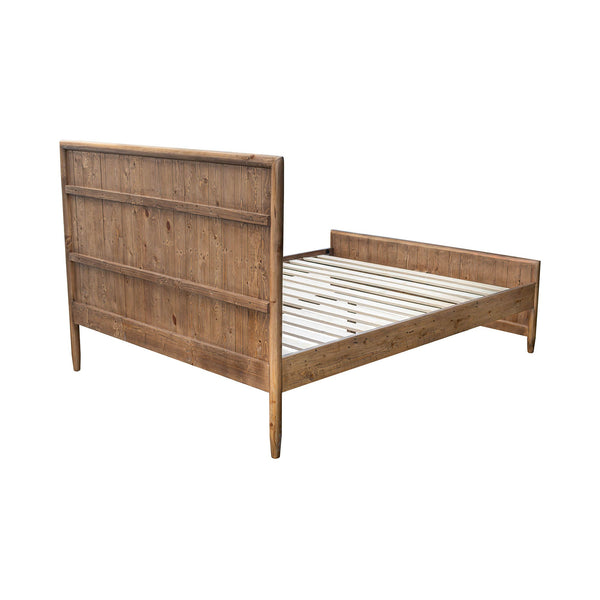Lh Imports Britanica King Bed - Rustic Elegance With Contemporary Flair, Sustainably Crafted Pine Design Brown Full Product In Fsc Reclaimed Pine Brt001q