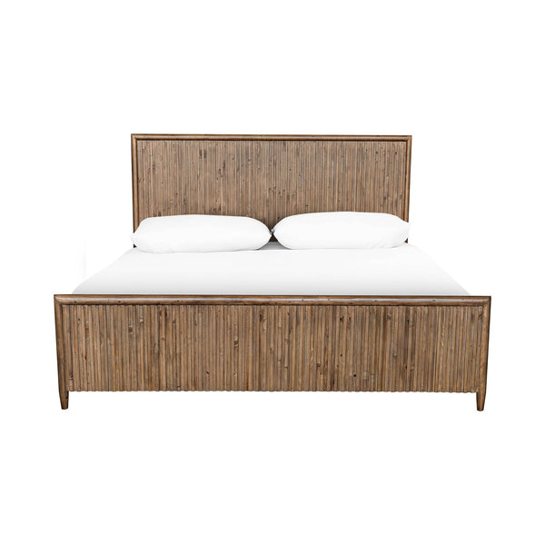 Lh Imports Britanica King Bed - Rustic Elegance With Contemporary Flair, Sustainably Crafted Pine Design Brown Full Product In Fsc Reclaimed Pine Brt001q