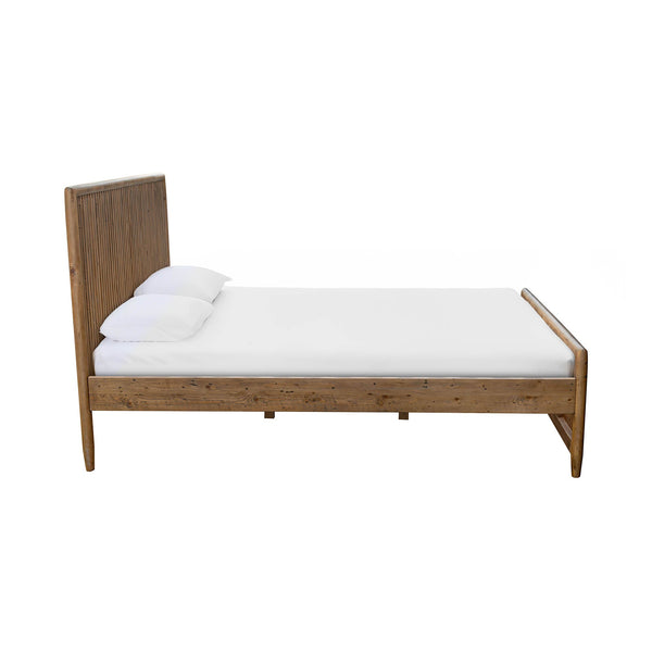 Lh Imports Britanica King Bed - Rustic Elegance With Contemporary Flair, Sustainably Crafted Pine Design Brown Full Product In Fsc Reclaimed Pine Brt001q