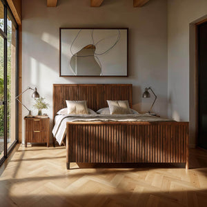 Lh Imports Britanica Elegant 2 Drawer Nightstand: Sustainable Pine Storage With Unique Design & Brass Handles Brown Full Product In Fsc Reclaimed Pine,Brass Handles Brt002