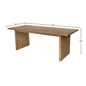 Lh Imports Britanica Dining Table - Elegant Fsc Certified Pine Wood Design For 4-6 Guests, Perfect For Gatherings Brown Full Product In Fsc Reclaimed Pine Brt010