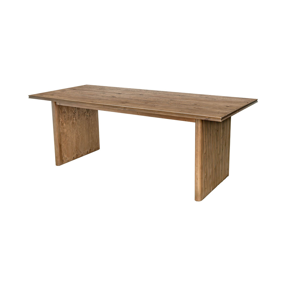 Lh Imports Britanica Dining Table - Elegant Fsc Certified Pine Wood Design For 4-6 Guests, Perfect For Gatherings Brown Full Product In Fsc Reclaimed Pine Brt010
