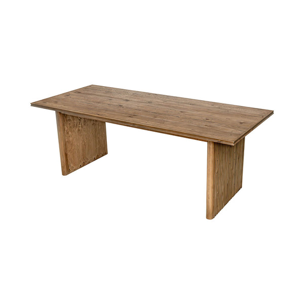 Lh Imports Britanica Dining Table - Elegant Fsc Certified Pine Wood Design For 4-6 Guests, Perfect For Gatherings Brown Full Product In Fsc Reclaimed Pine Brt010