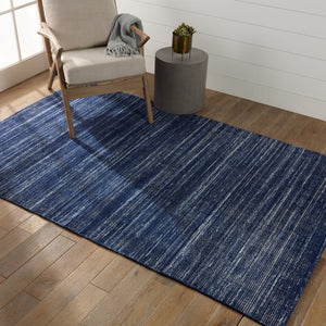 Jaipur Living Brevin Danan Contemporary Nautical Handmade Outdoor Rug Navy 3'x10'