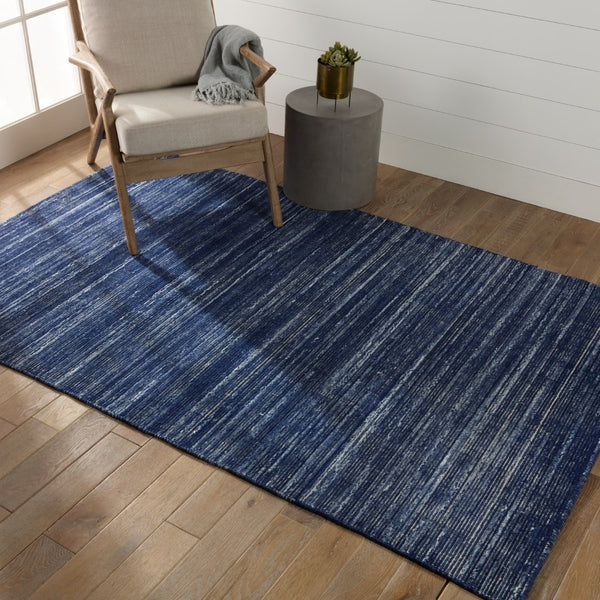 Jaipur Living Brevin Danan Contemporary Nautical Handmade Outdoor Rug Navy 3'x10'