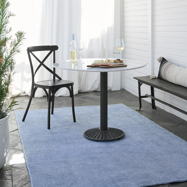 Jaipur Living Brevin Danan Contemporary Nautical Handmade Outdoor Rug Light Blue 3'x10'