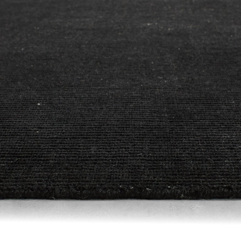 Jaipur Living Jaipur Danan Handwoven 18" Swatch – Heathered Black/Gray Pet Flat-Weave Rug Sample, Durable Performance RSW105351