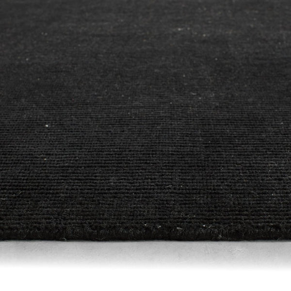Jaipur Living Jaipur Danan Handwoven Outdoor Runner Rug 3'X10' — Durable Pet Flat-Weave, Heathered Black Gray Texture RUG164390