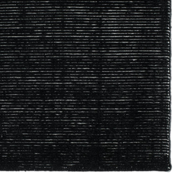 Jaipur Living Jaipur Danan Handwoven Outdoor Runner Rug 3'X10' — Durable Pet Flat-Weave, Heathered Black Gray Texture RUG164390