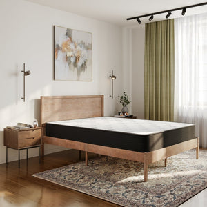 English Elm Dream Cooling Gel 10 Inch Hybrid Mattress with CertiPUR-US Foam & Pocket Springs for Ultimate Comfort White/Black Full BS-E230P-R-F-10-C-BK-GG