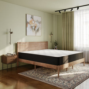 English Elm Dream Cooling Gel 12-Inch Hybrid Mattress for Restorative Sleep – CertiPUR-US Certified Comfort & Support White/Black King BS-E230P-R-K-12-C-BK-GG