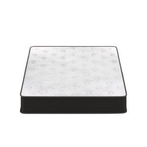 English Elm Dream Cooling Gel 10 Inch Hybrid Mattress with CertiPUR-US Foam & Pocket Springs for Ultimate Comfort White/Black Queen BS-E230P-R-Q-10-C-BK-GG