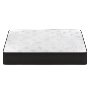 English Elm Dream Cooling Gel 12-Inch Hybrid Mattress for Restorative Sleep – CertiPUR-US Certified Comfort & Support White/Black Queen BS-E230P-R-Q-12-C-BK-GG