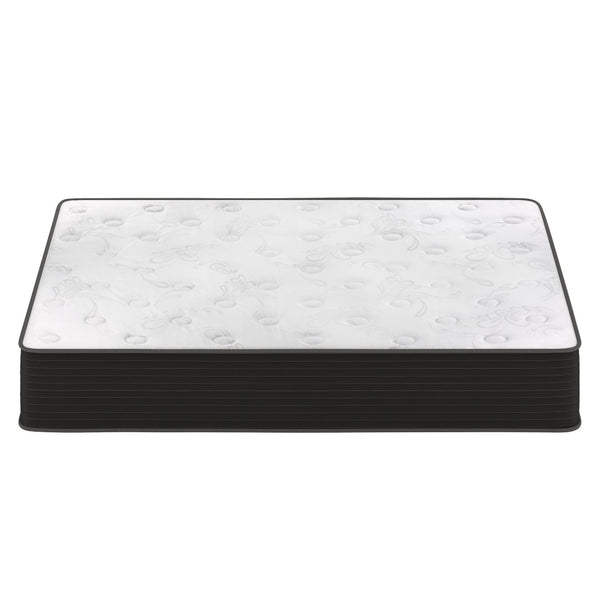 English Elm Dream Cooling Gel 12-Inch Hybrid Mattress for Restorative Sleep – CertiPUR-US Certified Comfort & Support White/Black Queen BS-E230P-R-Q-12-C-BK-GG