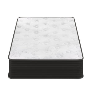 English Elm Dream Cooling Gel 10 Inch Hybrid Mattress with CertiPUR-US Foam & Pocket Springs for Ultimate Comfort White/Black Twin BS-E230P-R-T-10-C-BK-GG