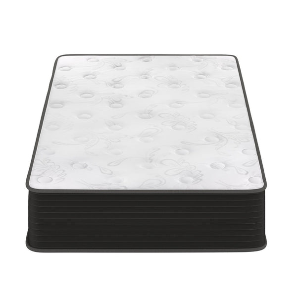 English Elm Dream Cooling Gel 10 Inch Hybrid Mattress with CertiPUR-US Foam & Pocket Springs for Ultimate Comfort White/Black Twin BS-E230P-R-T-10-C-BK-GG