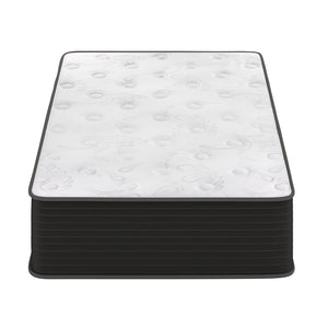 English Elm Dream Cooling Gel 12-Inch Hybrid Mattress for Restorative Sleep – CertiPUR-US Certified Comfort & Support White/Black Twin BS-E230P-R-T-12-C-BK-GG