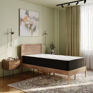 English Elm Dream Cooling Gel 12-Inch Hybrid Mattress for Restorative Sleep – CertiPUR-US Certified Comfort & Support White/Black Twin BS-E230P-R-T-12-C-BK-GG