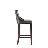 Fifth Avenue Faux Leather Barstool in Pebble Grey BS007-PE Manhattan Comfort