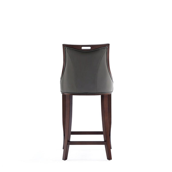 Emperor Faux Leather Barstool in Pebble Grey BS008-PE Manhattan Comfort