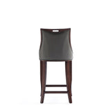 Emperor Faux Leather Barstool in Pebble Grey BS008-PE Manhattan Comfort