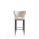 Holguin Barstool in Cream, Black and Gold BS011-CR Manhattan Comfort