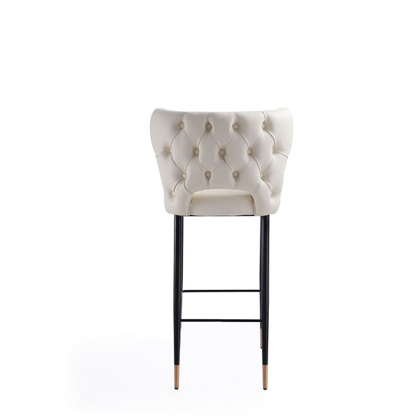 Holguin Barstool in Cream, Black and Gold BS011-CR Manhattan Comfort