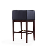 Kingsley Barstool in Black and Dark Walnut BS012-BK Manhattan Comfort