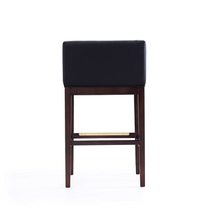 Kingsley Barstool in Black and Dark Walnut BS012-BK Manhattan Comfort