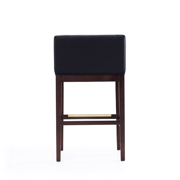 Kingsley Barstool in Black and Dark Walnut BS012-BK Manhattan Comfort