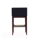 Kingsley Barstool in Black and Dark Walnut BS012-BK Manhattan Comfort