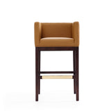 Kingsley Barstool in Camel and Dark Walnut BS012-CL Manhattan Comfort