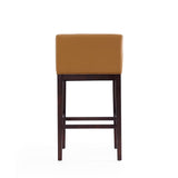 Kingsley Barstool in Camel and Dark Walnut BS012-CL Manhattan Comfort