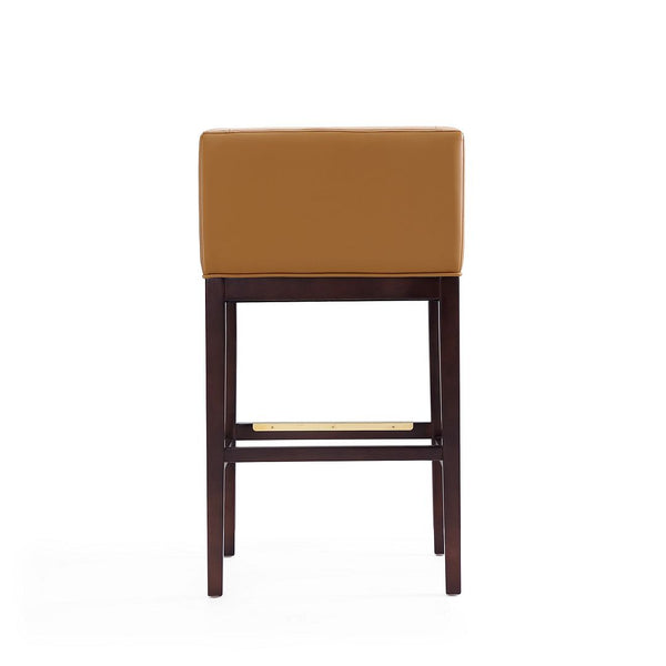 Kingsley Barstool in Camel and Dark Walnut BS012-CL Manhattan Comfort