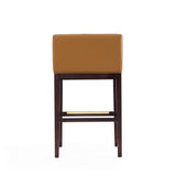 Kingsley Barstool in Camel and Dark Walnut BS012-CL Manhattan Comfort