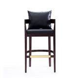 Ritz Barstool in Black and Dark Walnut BS013-BK Manhattan Comfort