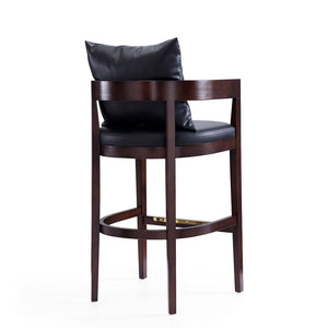 Ritz Barstool in Black and Dark Walnut BS013-BK Manhattan Comfort